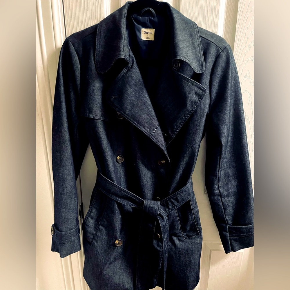 Chambray Trench Coat